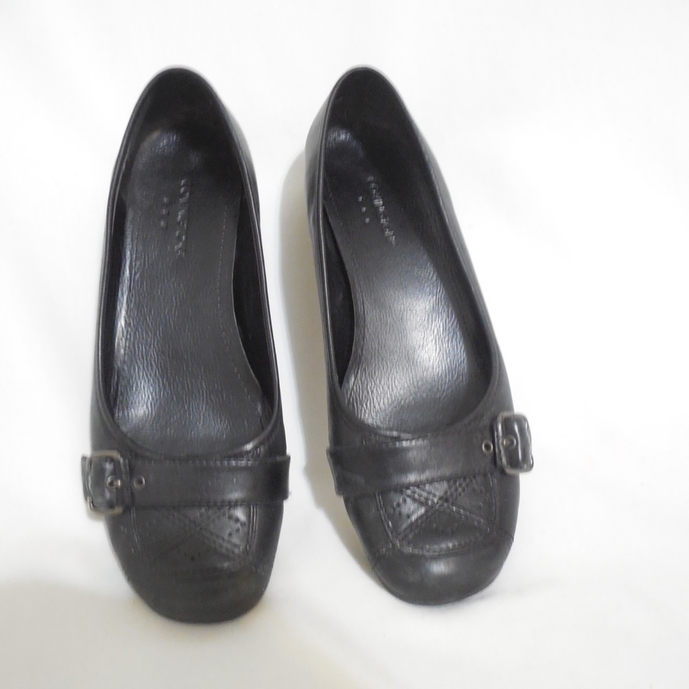 Covington Women's Black Leather Shoes - Picture 7 of 9
